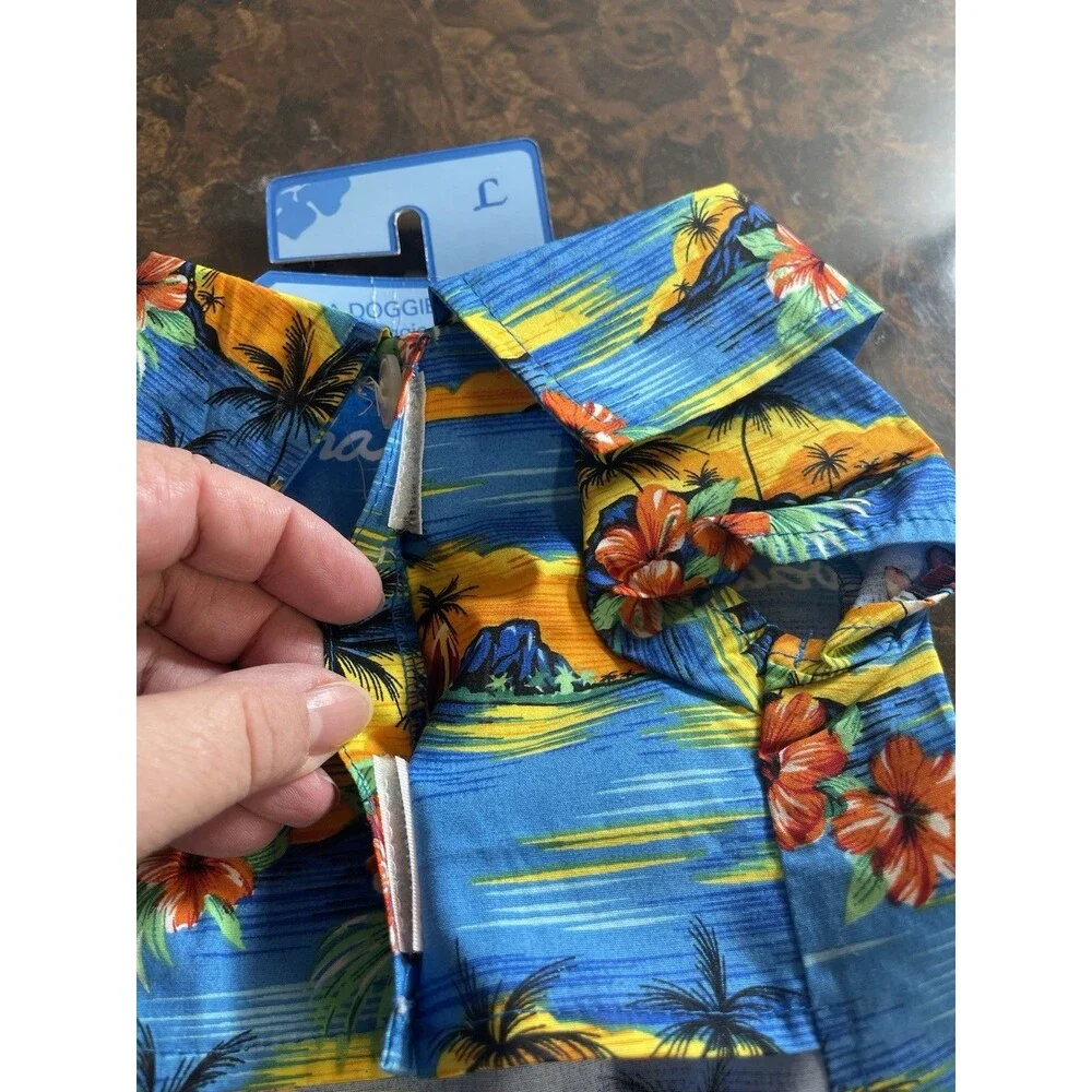 Pet Hawaiian Floral Shirt for Dog - Beautiful Print!